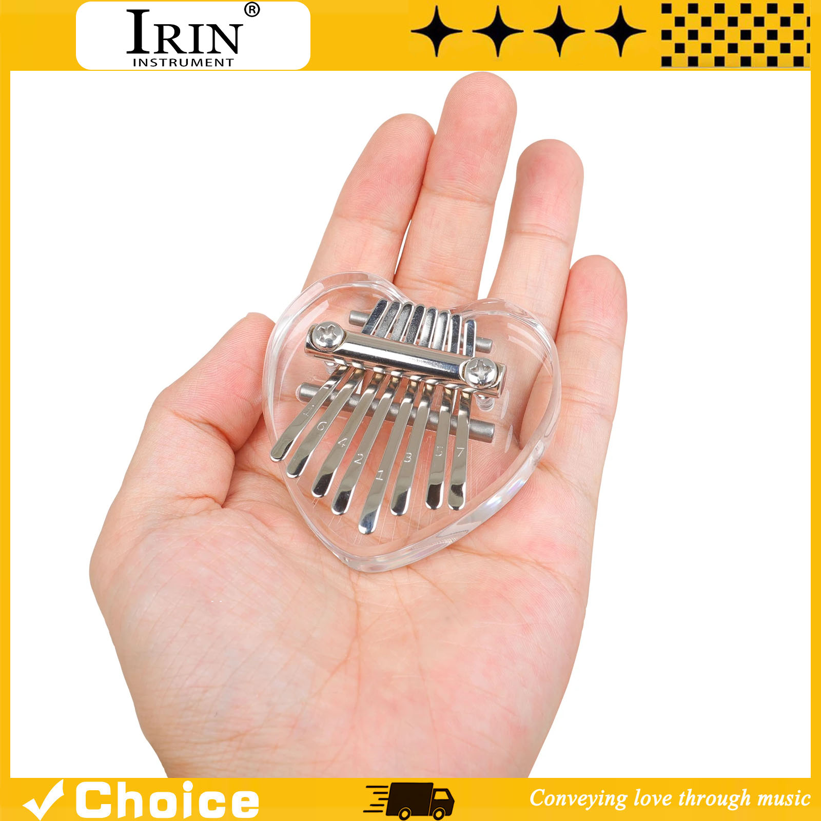 Musical Instrument Keyboard - 8 tuşlu Kalimba Mini Başparmak Piyano