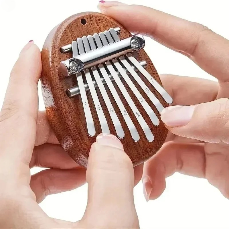 Musical Instrument Marimba - 8 Tuşlu Mini Ahşap Kalimba Yüksek