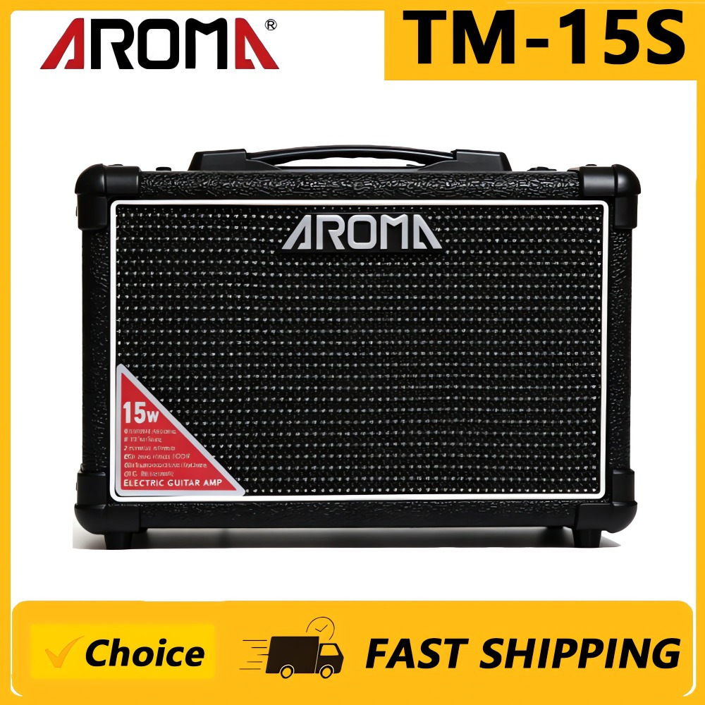 Musical Instrument Amplifier - AROMA TM-15S 15W Taşınabilir Elektro Gitar