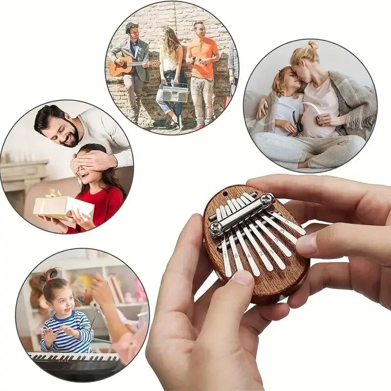 8 anahtar Mini ahşap Kalimba y - Musical Instrument Marimba incelemesi ve fiyatı