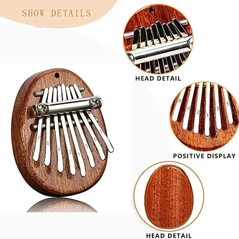 8 anahtar Mini ahşap Kalimba y - Musical Instrument Marimba incelemesi ve fiyatı
