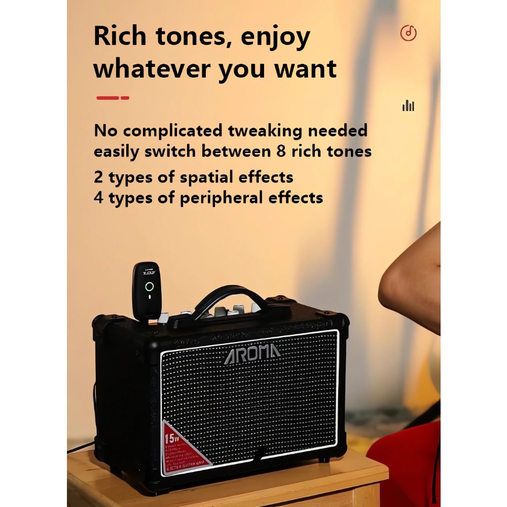 AROMA TM-15S 15W Taşınabilir E - Musical Instrument Amplifier incelemesi ve fiyatı