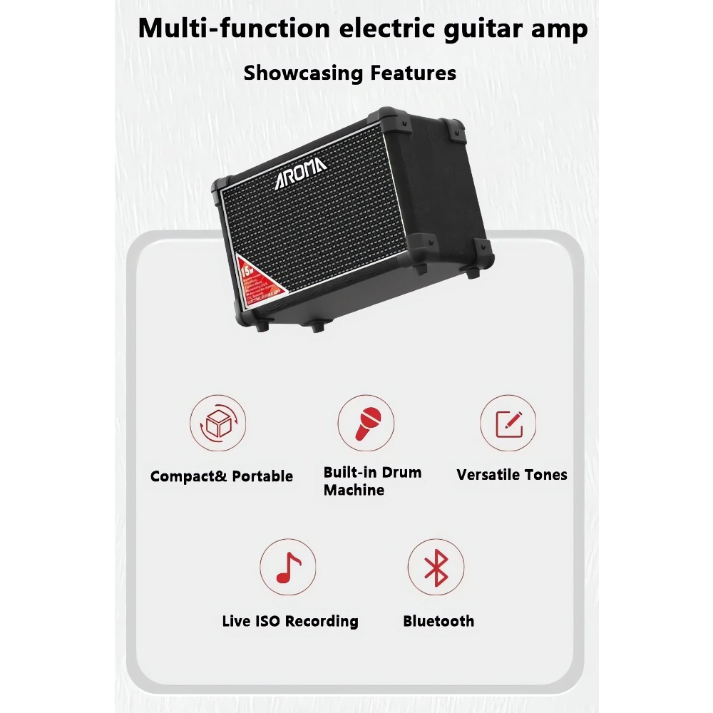 AROMA TM-15S 15W Taşınabilir E - Musical Instrument Amplifier incelemesi ve fiyatı