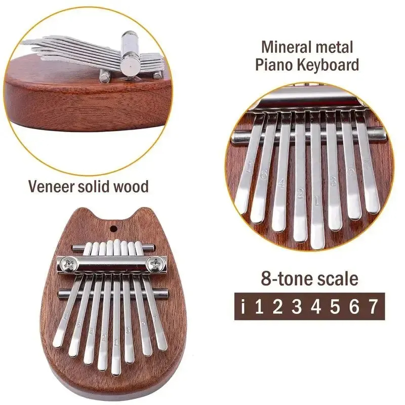 8'li Mini Ahşap Kalimba Yüksek - Musical Instrument Marimba incelemesi ve fiyatı